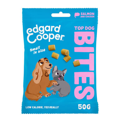 Edgard & Cooper Snacks Mini de Salmão e Frango para cães 